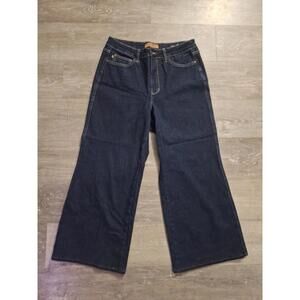 Judy Blue Los Angeles Womens 16W Retro Wide Leg Jeans Dark Wash Stretch